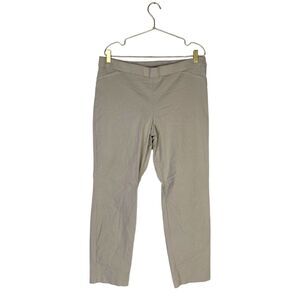 Briggs Womens‎ Beige Pull On Elastic Waist Straight Legs Pants Size 16 528